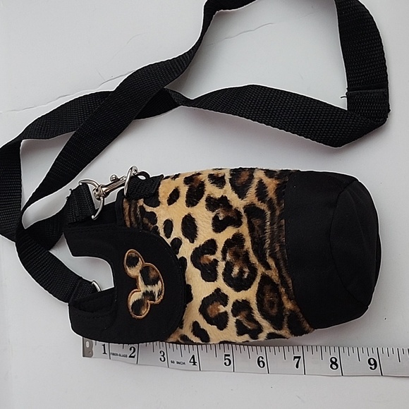 Vintage Leopard Mickey water bottle Cross body a body holder - Picture 8 of 8